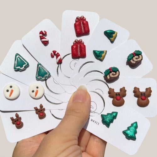 Christmas stud earrings